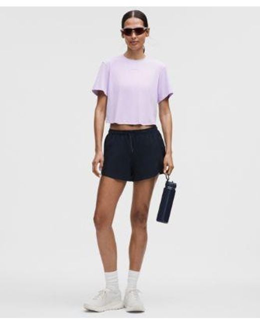 lululemon athletica Purple Pace Crush Cross-Back Graphic T-Shirt