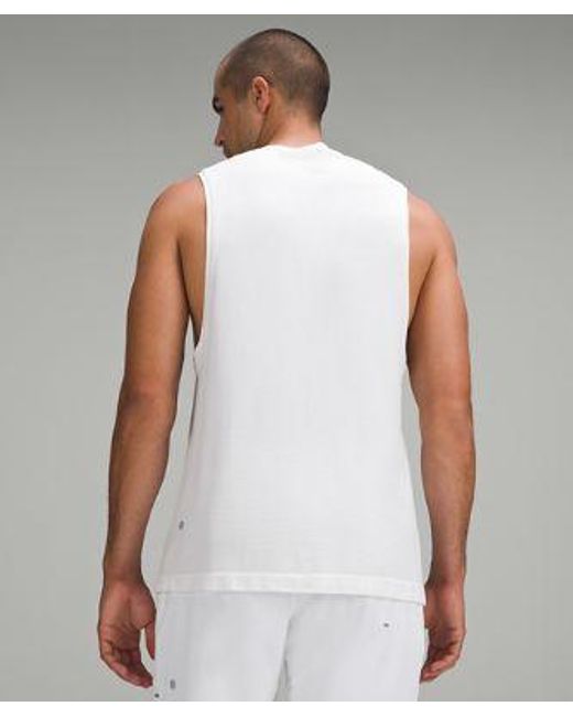 lululemon athletica White – 'Metal Vent Tech Sleeveless Shirt – – for men