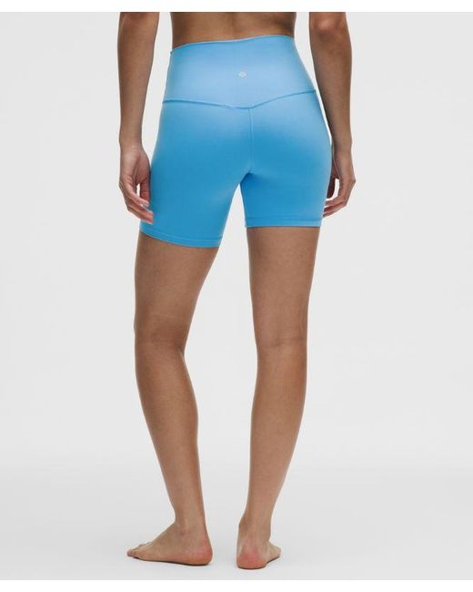 lululemon athletica Blue Align High-Rise Short 6"