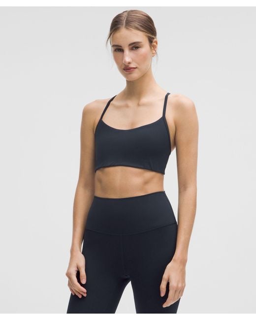 lululemon athletica Blue Flow Y Bra Light Support, A/B Cup