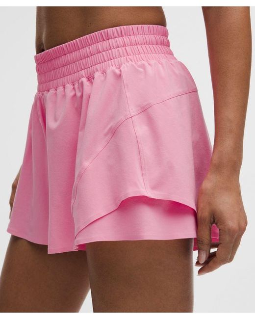 lululemon athletica Pink Shake It Out High-Rise Running Short 2.5"