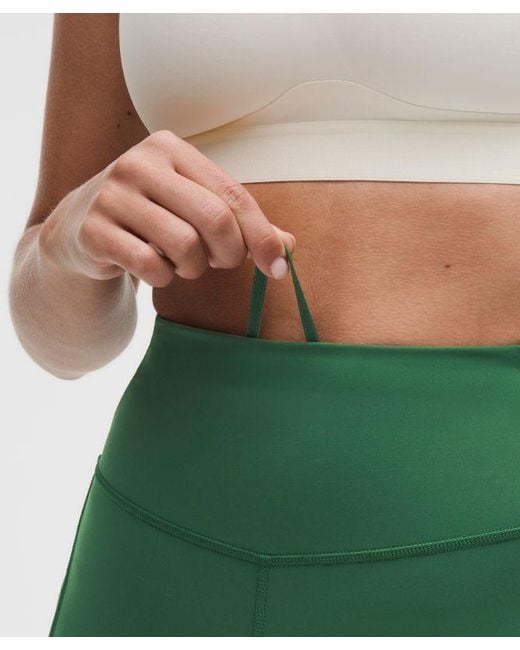 lululemon athletica Green Fast And Free High-Rise Short 8"