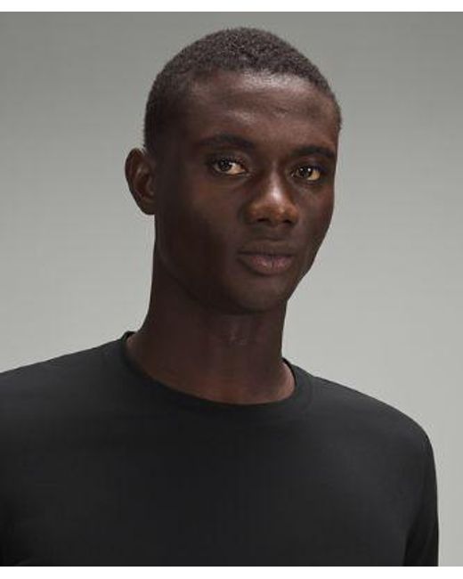 lululemon athletica Black – Soft Jersey Long-Sleeve Shirt – – for men