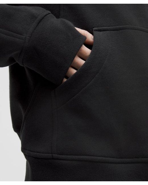 lululemon athletica Black Scuba Oversized Funnel-Neck Half Zip