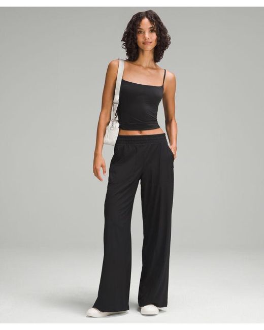 lululemon athletica Black Swift Mid-Rise Wide-Leg Pant