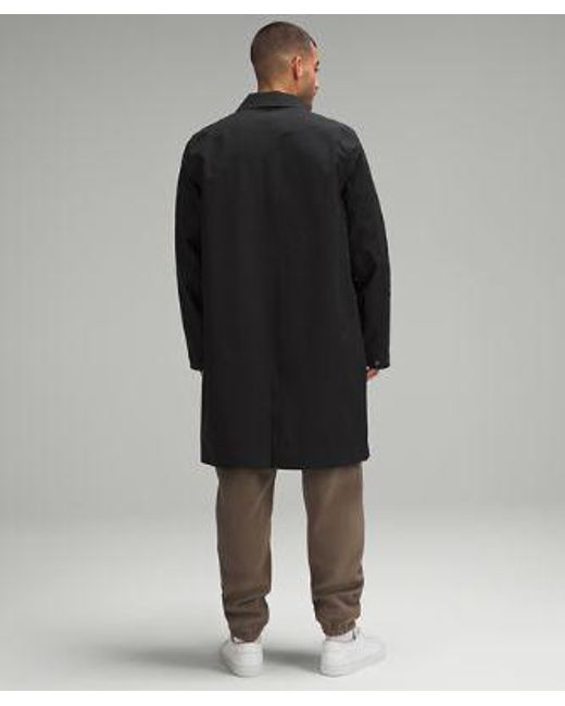 lululemon athletica Black New Venture Rain Coat for men