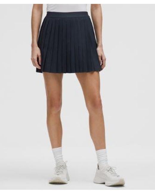 lululemon athletica Blue High-Rise Pleated Tennis Skirt