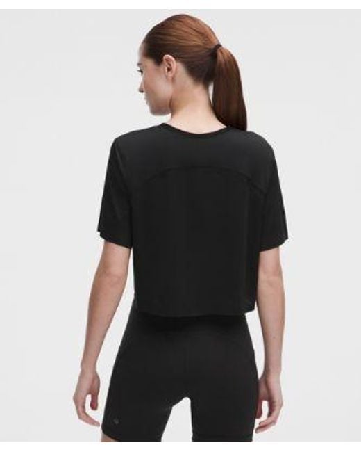 lululemon athletica Black – Lightweight Relaxed Running Short-Sleeve Shirt – – Size Large