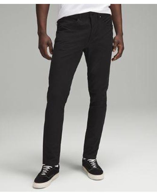 lululemon athletica Abc Slim-fit 5 Pocket Trousers 34"l Utilitech - Color Black - Size 28 for men