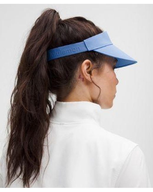 lululemon – Fast Paced Wide Band Running Visor Hat – in Blue | Lyst UK