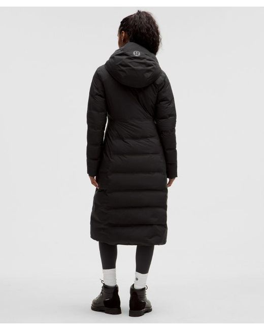 lululemon athletica Black Stretchseal Sleet Street 600-Down-Fill Long Jacket