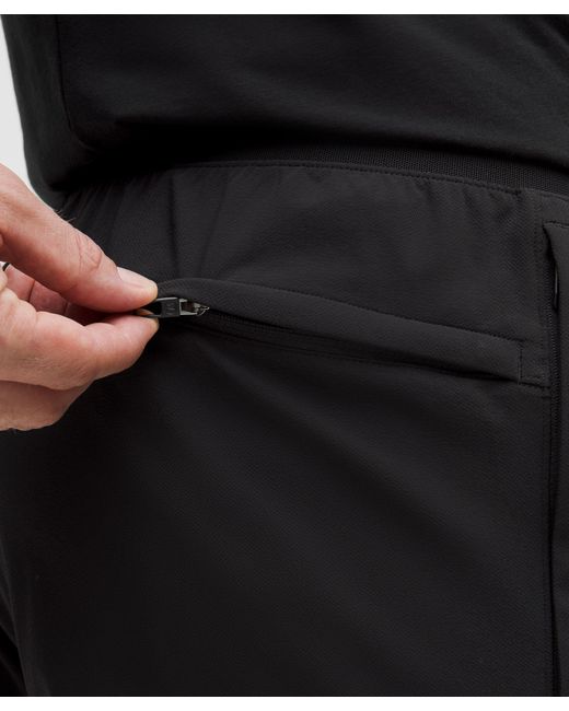 lululemon athletica Black License To Train Lined Short 7" for men