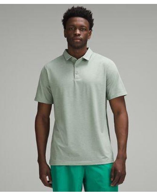 lululemon athletica Green – Evolution Short-Sleeve Polo Shirt – /Pastel – for men