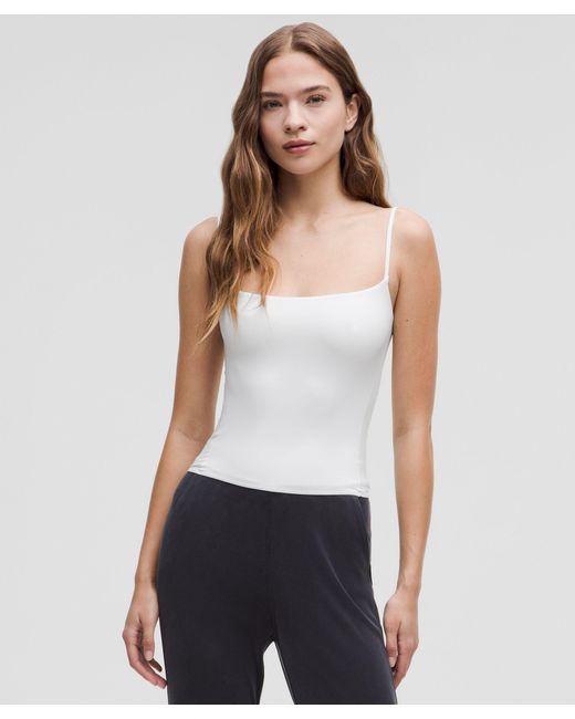 lululemon athletica White Wundermost Ultra-Soft Nulu Spaghetti-Strap Cami Tank Top