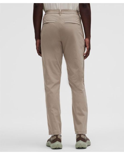 lululemon athletica Blue – Abc Classic-Fit Trousers 32L Warpstreme – /Khaki – Size 12 for men