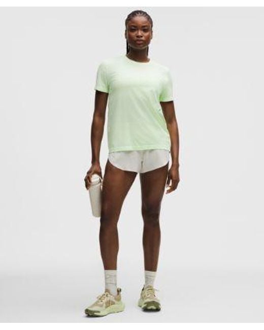 lululemon athletica Green – Swiftly Relaxed Short-Sleeve Shirt Hip Length Fit – – Size 4