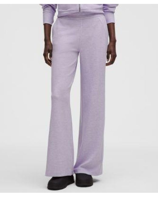 lululemon athletica Purple Scuba Mid-Rise Wide-Leg Pant