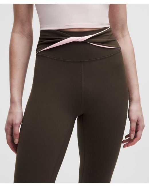 lululemon athletica Multicolor – Nulu Twist-Front High-Rise Tight Leggings – 25" – – Size 14