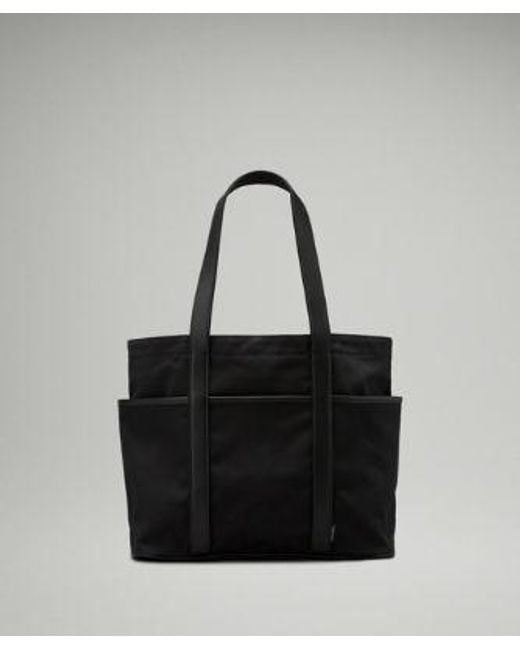 lululemon athletica Black Daily Multi-Pocket Canvas Tote Bag 20L