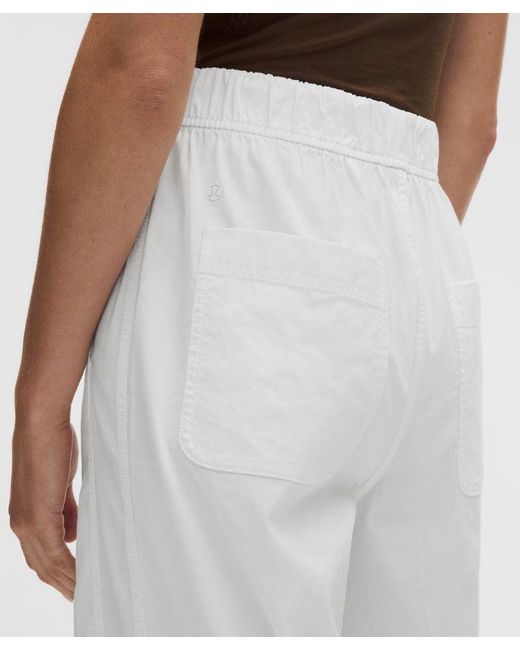lululemon athletica White – Lululinen High-Rise Relaxed-Fit Pants Regular – – Size Large
