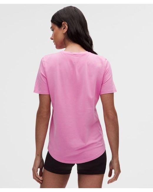 lululemon athletica Pink – Love Crewneck T-Shirt – – Size 4