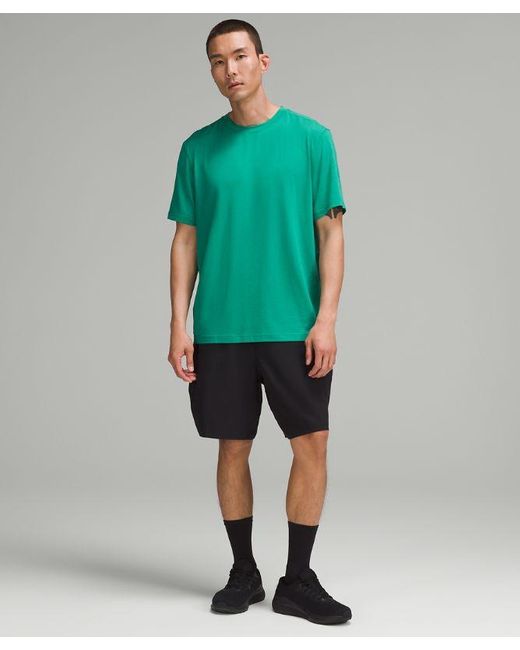 lululemon athletica Green – License To Train Relaxed Short-Sleeve Shirt Logo – – for men