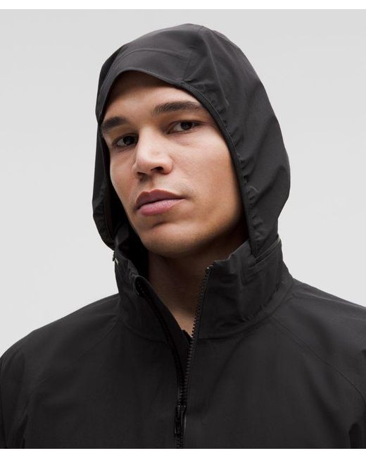 lululemon athletica Black Waterproof Golf Jacket for men