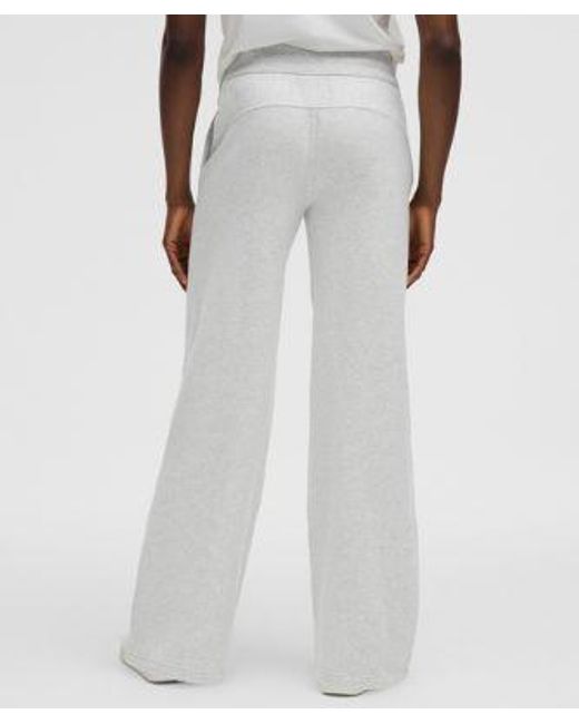 lululemon athletica White Scuba Mid-Rise Wide-Leg Pant