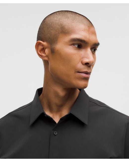 lululemon athletica Black New Venture Long-Sleeve Shirt for men