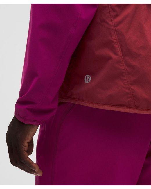 lululemon athletica Red – Fast And Free Packable Jacket – – Size Large for men