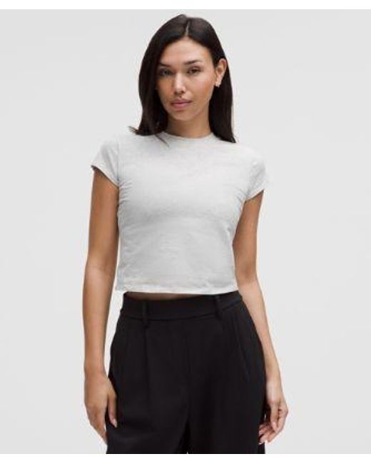 lululemon athletica White Organic Cotton Baby Tee