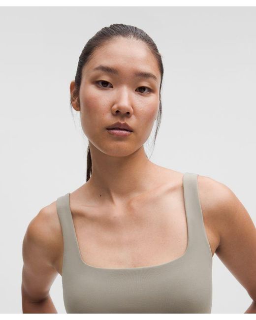 lululemon athletica Green Wunder Under Smoothcover Tank Top