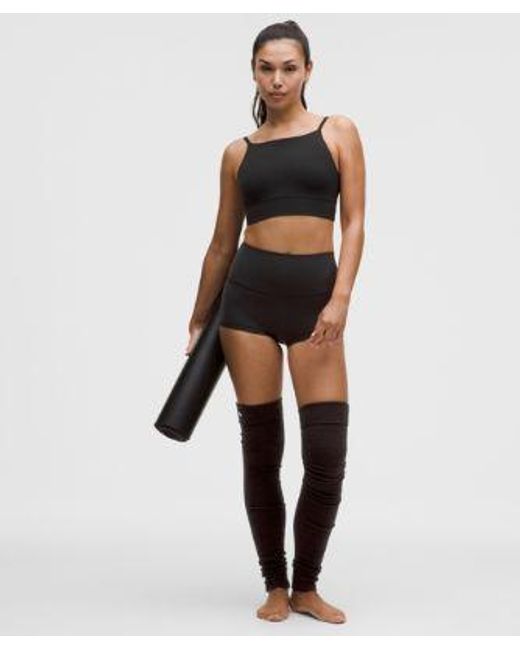 lululemon athletica Black – Focuser High-Neck Sports Bra Light Support, A/B Cup – – Size Large