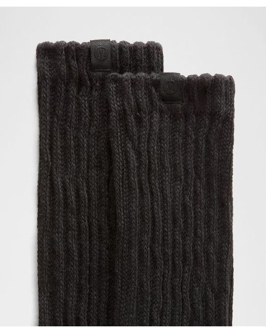 lululemon athletica Black – Slouch Socks – – Size Large