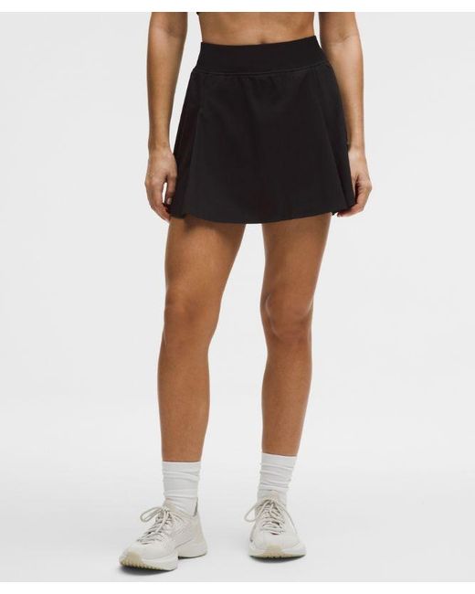 lululemon athletica Black A-Line Side-Pleat Tennis Skirt