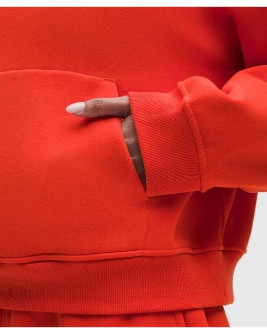 lululemon athletica Red – Steady State Hoodie – – Size Large