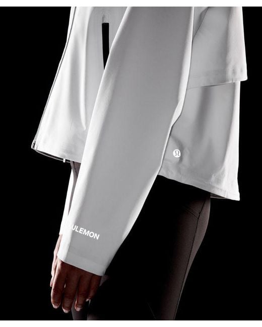 lululemon athletica White – Lightweight Waterproof Running Jacket – – Size 6