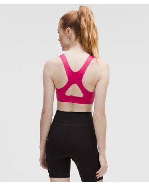 lululemon athletica Pink Go Further Bra With Support Code Technology