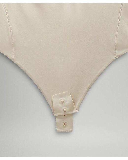 lululemon athletica Gray Wundermost Bodysuit - Ultra-soft Nulu Square-neck Sleeveless Bodysuit