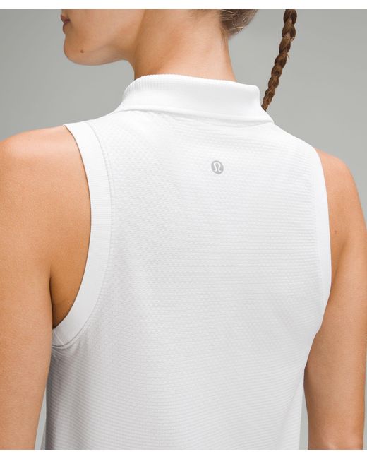 lululemon athletica Gray Swiftly Tech Sleeveless Polo Shirt