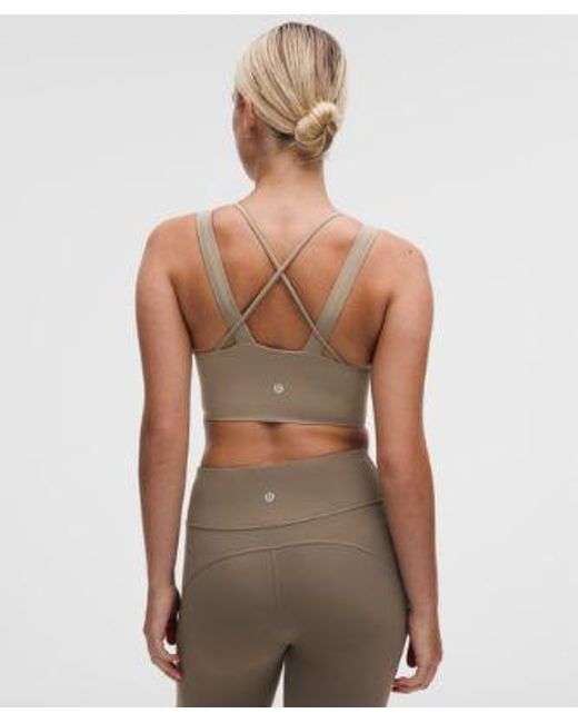 lululemon athletica Green – Like A Cloud Longline Sports Bra Light Support, D/Dd Cup – – Size 14