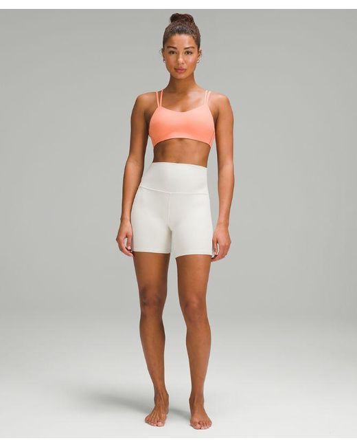 lululemon athletica White Like A Cloud Ribbed Bra Light Support, B/c Cup