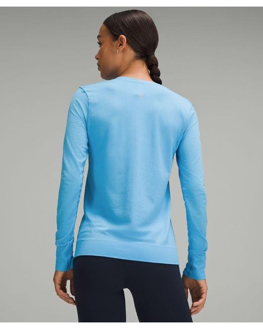 lululemon athletica Blue Swiftly Relaxed Long-sleeve Shirt