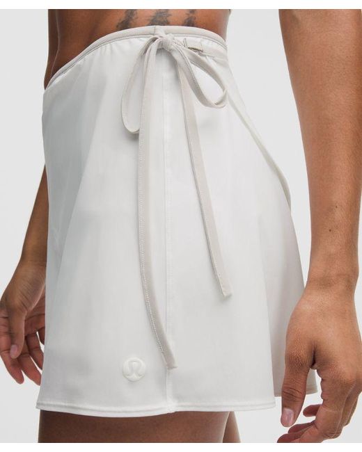 lululemon athletica White Wrap-Front Mid-Rise Tennis Skirt