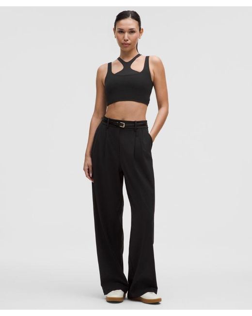 lululemon athletica Black – Bend This Scoop And Square Sports Bra Light Support, A-C Cups – – Size 2Xs/Xs