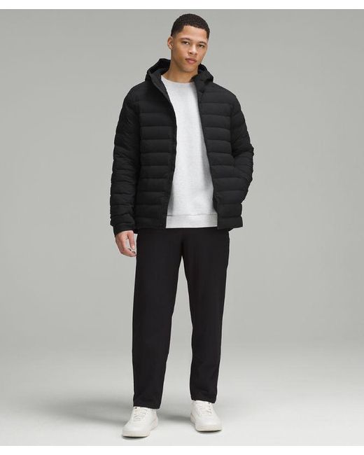 lululemon athletica Black – Navigation Stretch Down Hoodie – – Size Large for men