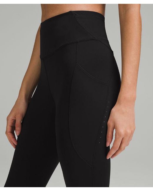 lululemon athletica Fast And Free High-rise Tight Leggings Pockets - 25" - Color Black - Size 0