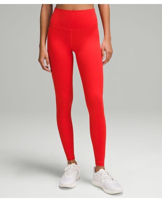 lululemon athletica Wunder Train High-rise Tight Leggings - 28" - Color Red/bright Red - Size 0
