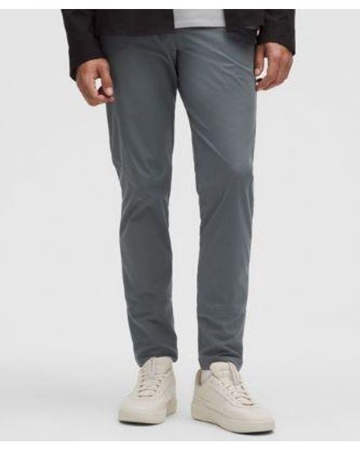 lululemon athletica Gray – Abc Slim-Fit Trousers 37L Warpstreme – – Size 12 for men
