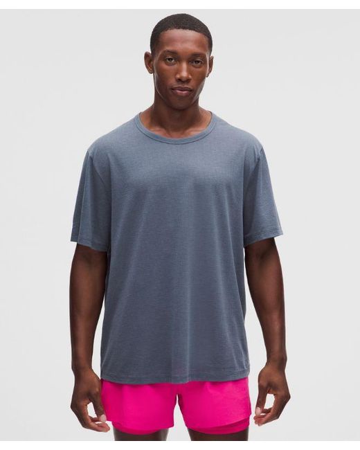 lululemon athletica Blue – Mile Maker Short-Sleeve T-Shirt – Size Large for men